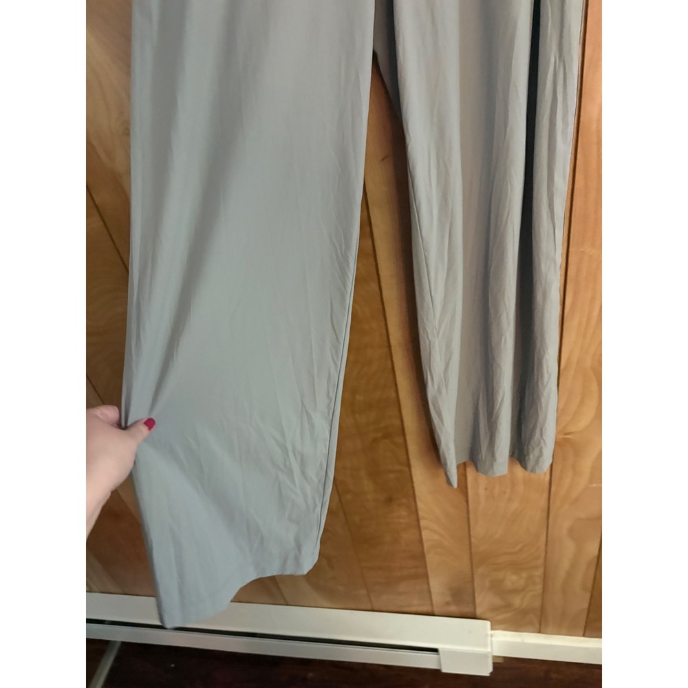 Alo Yoga Pursuit Trousers Light Grey Wide Leg Athletic Pants Womens Size Small - Picture 3 of 6